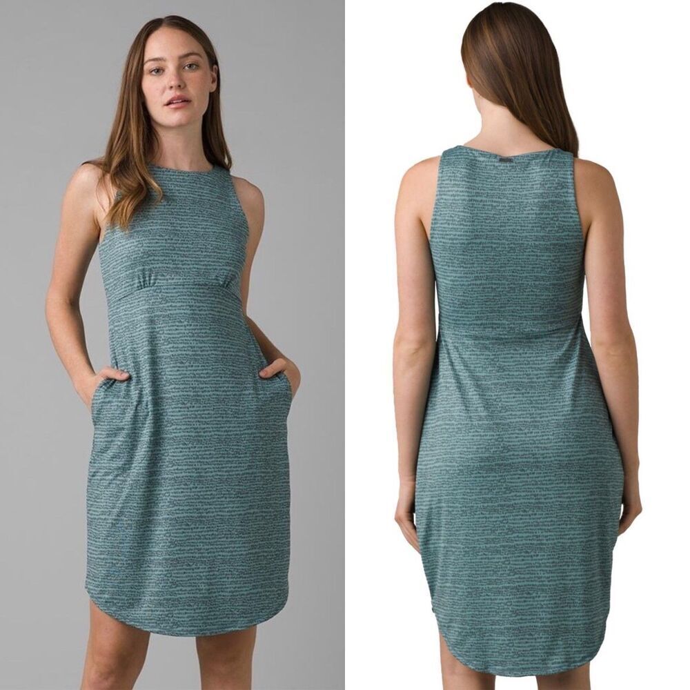 prAna Women Size S Emerald Lake Mini Dress Athleisure Travel Sundress Outdoor